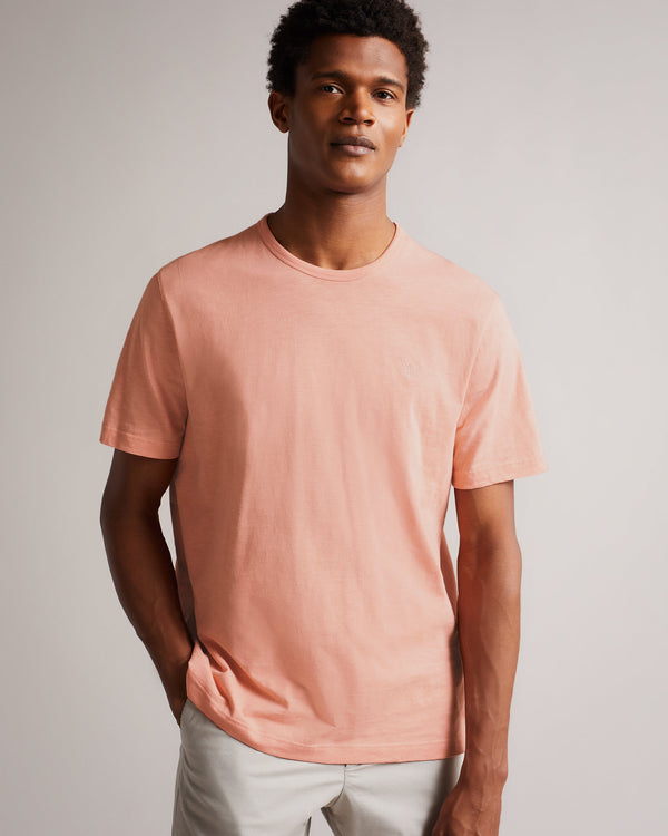 LINVER-Tops-Short Sleeve T Shirt You Can Never Have Enough Tees, And Linver Is No Exception. With Its Classic Shape, This Cotton T-Shirt Is Perfect For Layering, And The Embroidered Magnolia Motif Keeps It Refined Enough To Wear Alone With Just A Pair Of Shorts And Sneakers On Warmer Days.- Ted Baker Romania